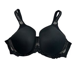 Wacoal Black Lace Lined Full-Coverage Bra 36DD 853290